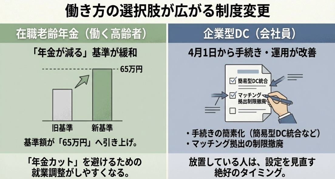 働き方の選択肢が広がる制度変更